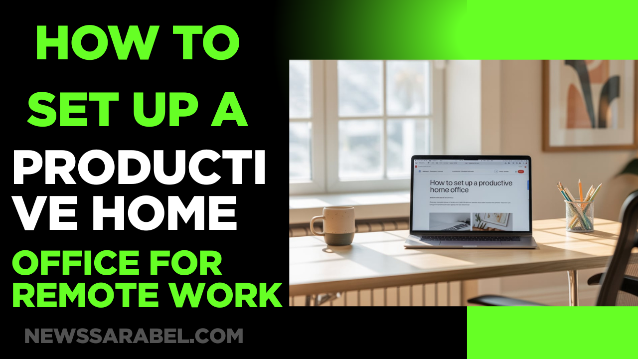How to Set Up a Productive Home Office for Remote Work